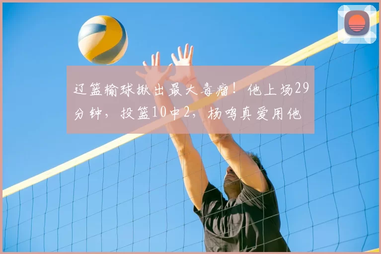 辽篮输球揪出最大毒瘤!他上场29分钟,投篮10中2,杨鸣真爱用他